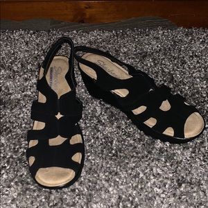 Sketchers memory foam wedge sandals